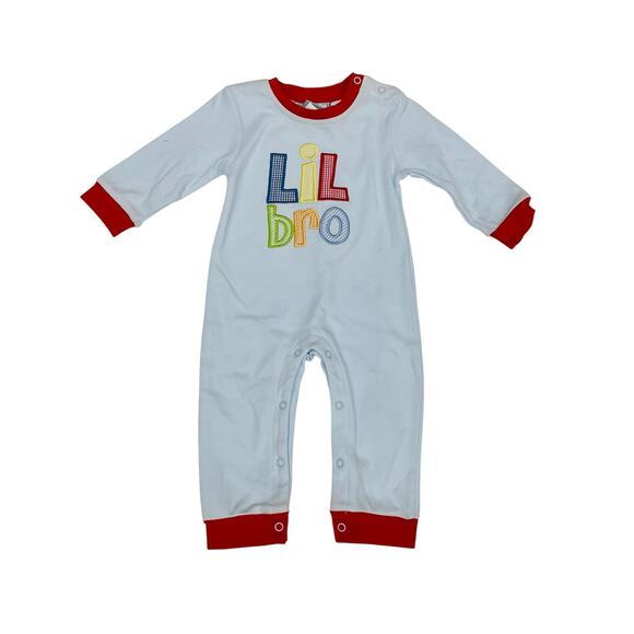 NWT Three Sisters 9M Lil Brother Romper - Picture 1 of 4